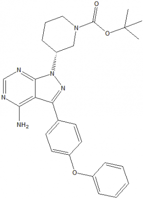 (R)-3-[4-氨基-3-(4-苯氧基苯基)-1H-吡唑并[3,4-D]嘧啶-1-基]哌啶-1-羧酸叔丁酯