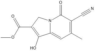 6-氰基-1-羟基-7-甲基-5-氧代-3,5-二氢吲哚嗪-2-羧酸甲酯